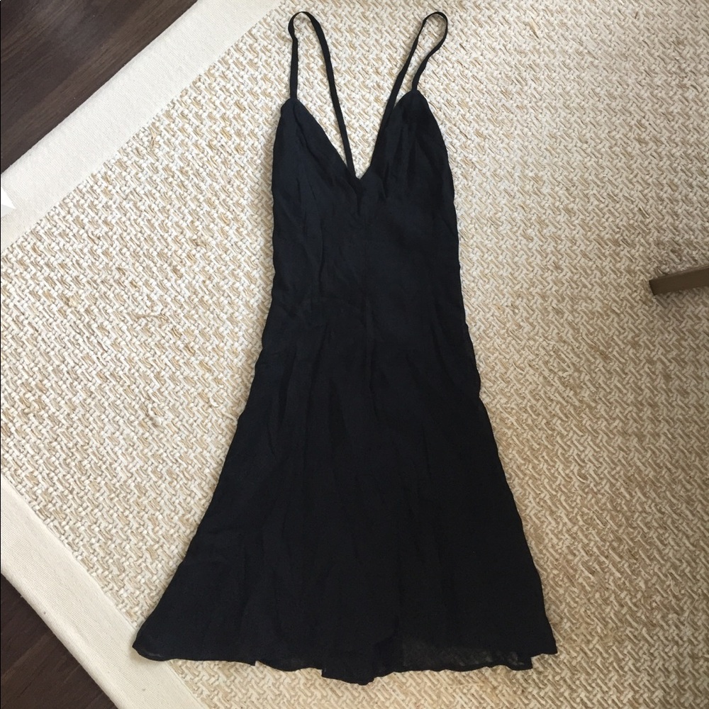 Black swing Reformation dress